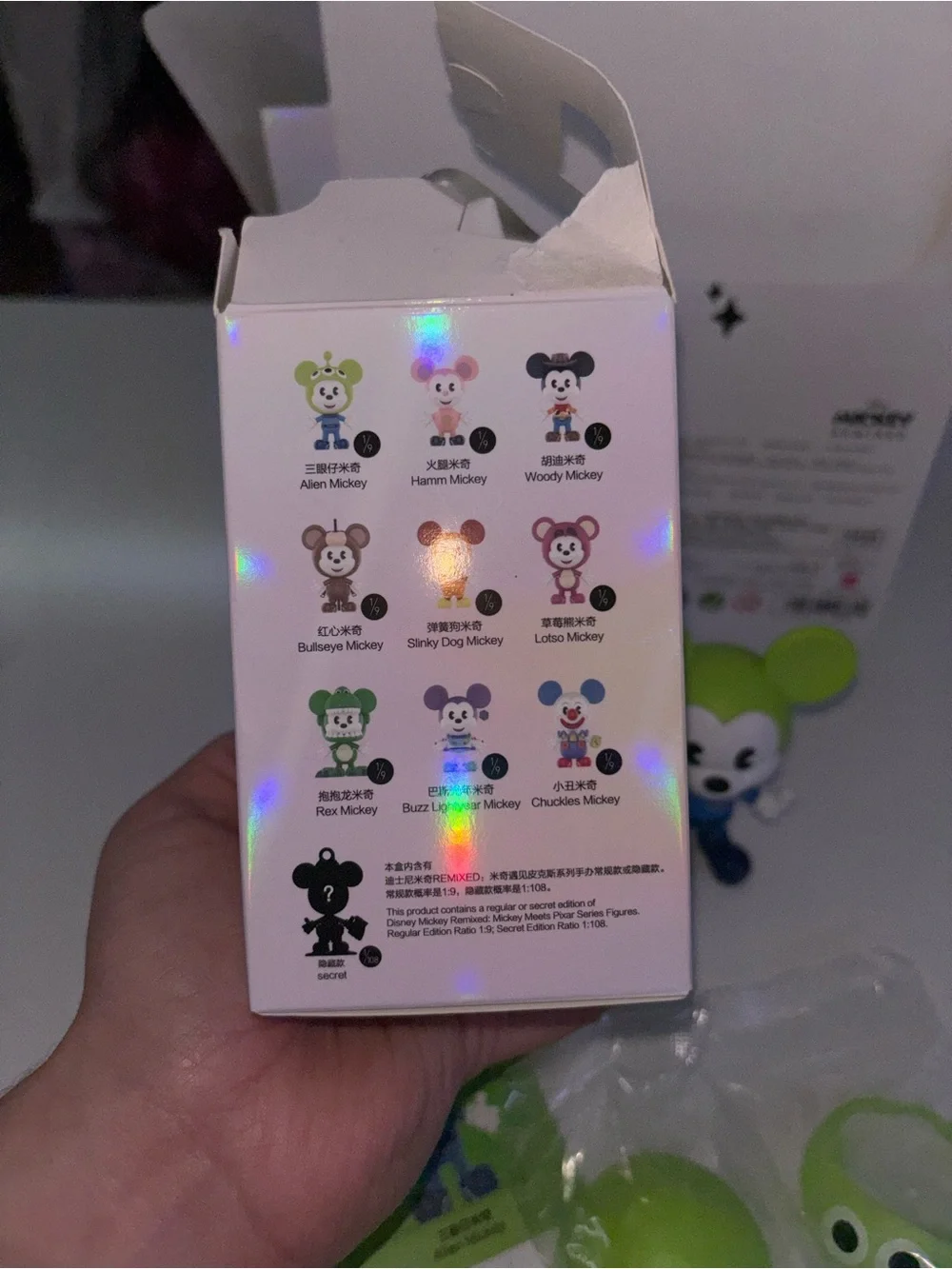 Disney Mickey Remixed Alien Mickey Figure - Green and Blue